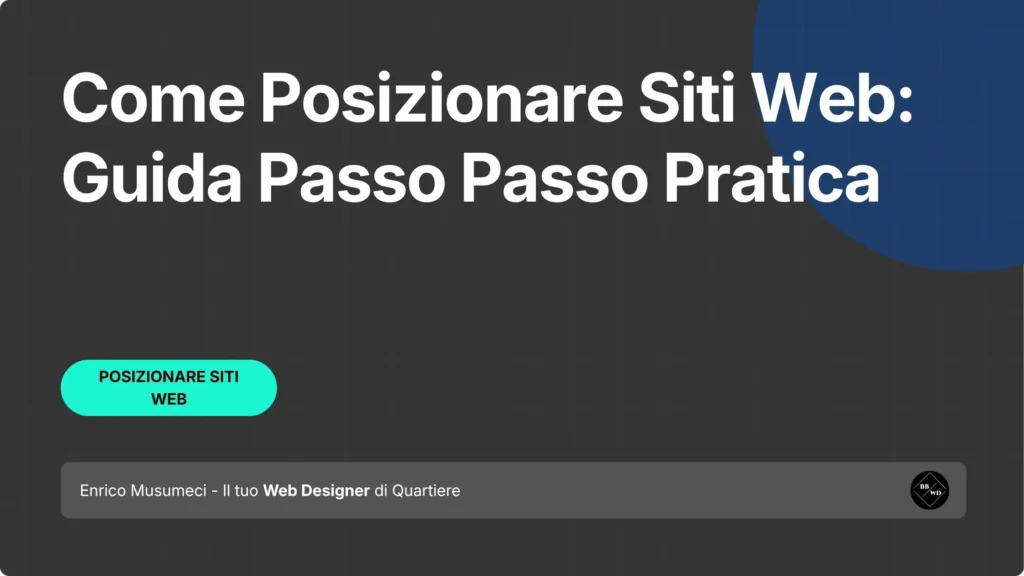 Posizionare Siti Web