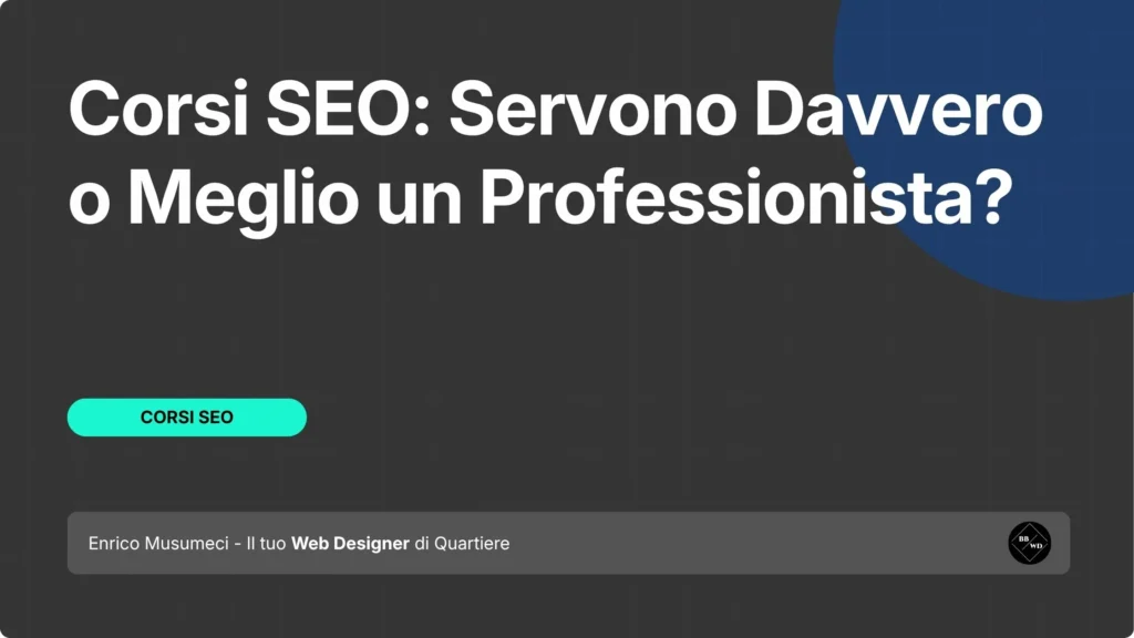Corsi SEO