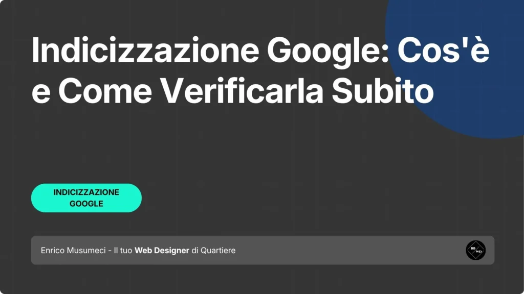 Indicizzazione Google