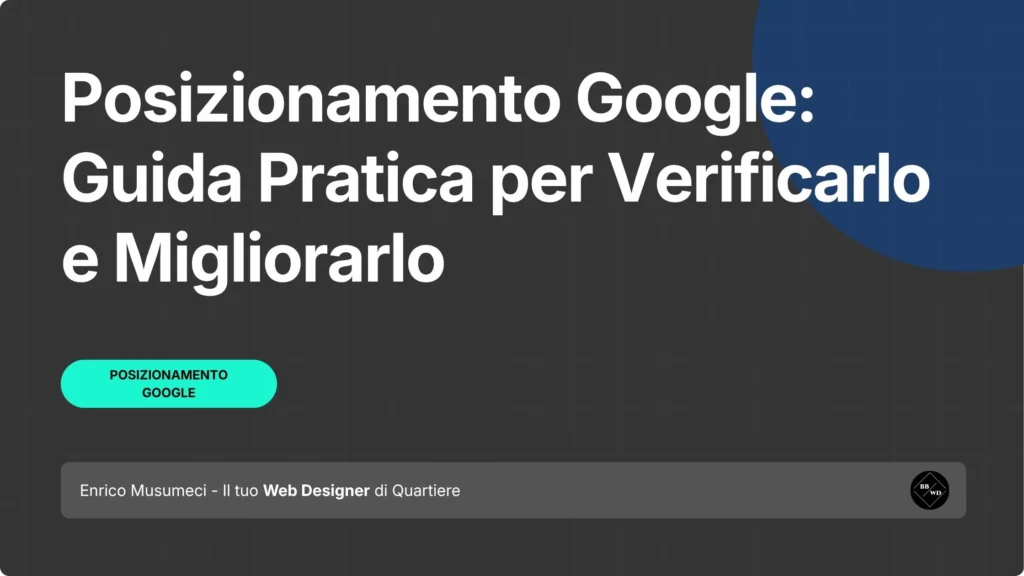 Posizionamento Google