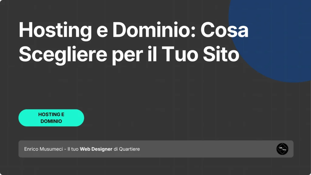 hosting e dominio