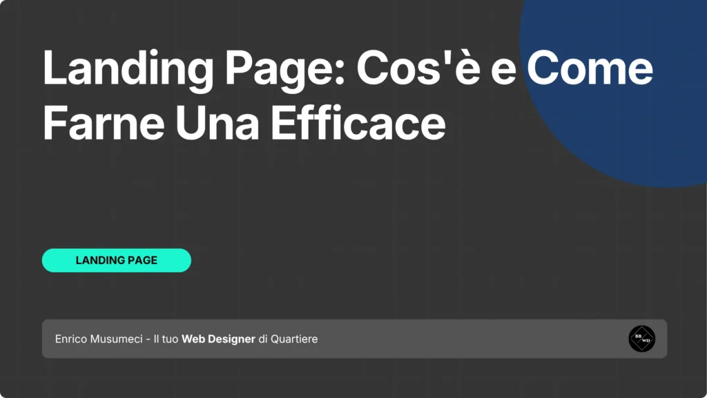 landing page
