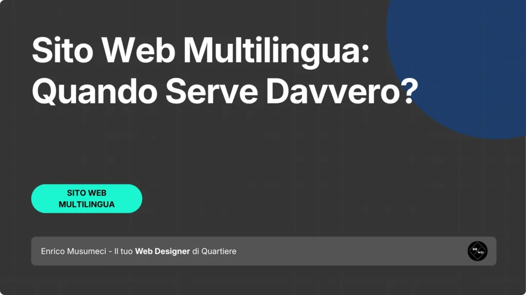 sito web multilingua