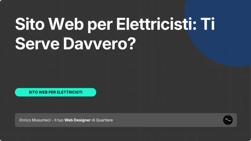 Sito web per elettricisti
