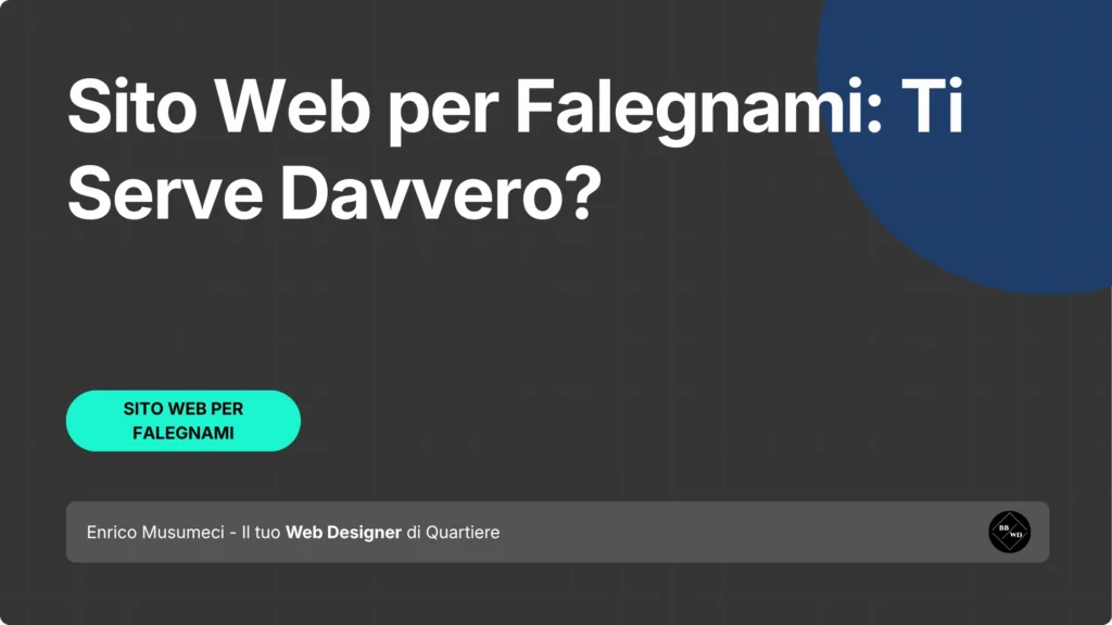 sito web per falegnami