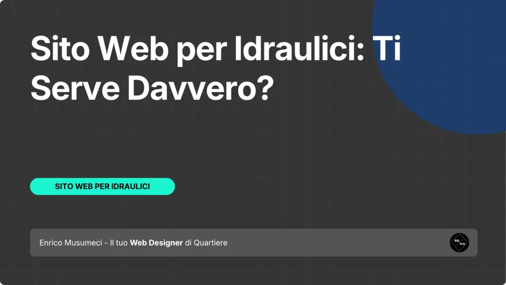 Sito web per idraulici