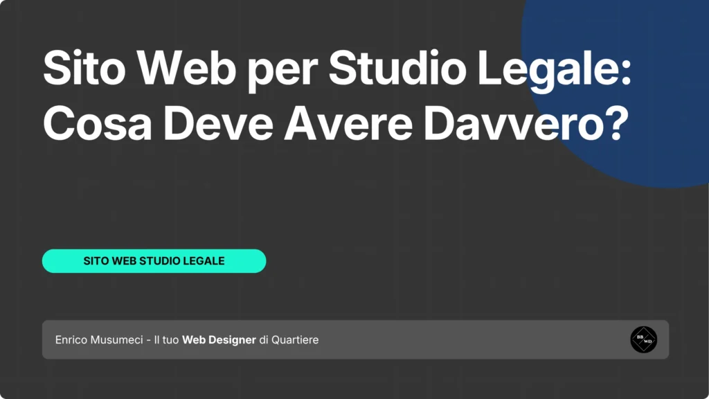 Sito web per studio legale
